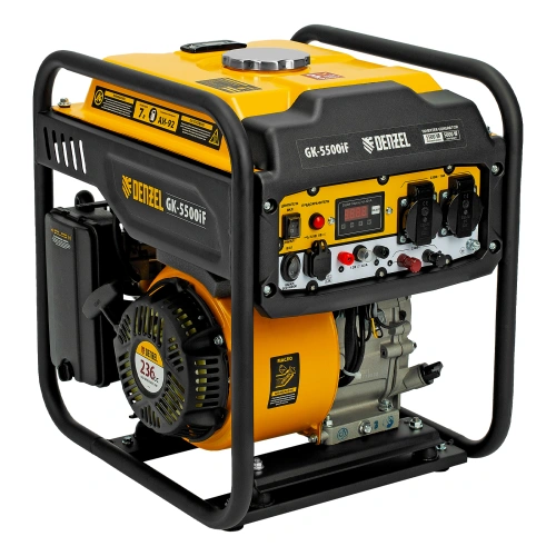 Генератор инверторный GK-5500iF, 5,5 кВт, 230 В, ручной старт DENZEL по ценам производителя в Москве с доставкой по всей России