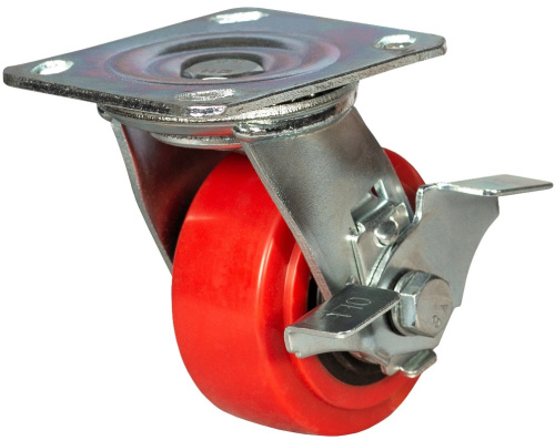 Колесо большегрузное поворотное  с тормозом 125 мм - SCpnb 55 по ценам производителя в Москве с доставкой по всей России