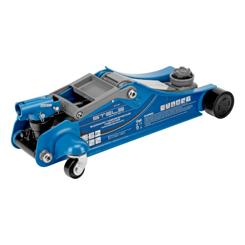 Домкрат гидравлический подкатной, поворотная рукоятка, 2 т, Low Profile, 100-350 мм Stels по ценам производителя в Москве с доставкой по всей России