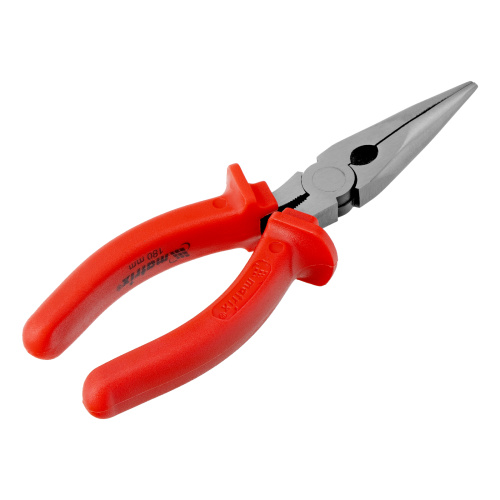 Длинногубцы прямые Econom, 180 мм, шлифованные, пластмассовые рукоятки Matrix по ценам производителя в Москве с доставкой по всей России