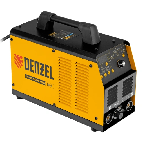 Аппарат инвертор. аргонодуговой сварки ITIG-200 DС Pulse Cold Weld, 200 А, ПВ 60% Denzel по ценам производителя в Москве с доставкой по всей России