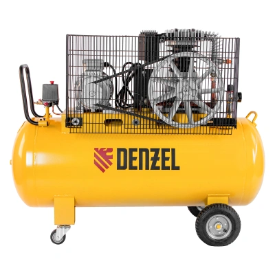 Компрессор воздушный, ременный привод BCI4000-T/200, 4.0 кВт, 200 литров, 690 л/мин Denzel по ценам производителя в Москве с доставкой по всей России