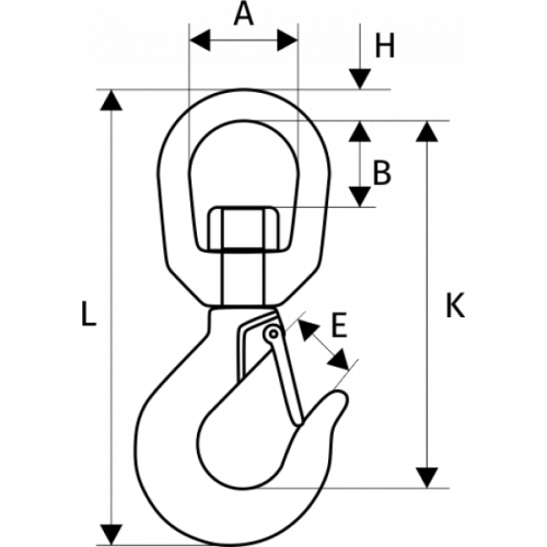 Крюк 322 А с вертлюгом 7 т по ценам производителя в Москве с доставкой по всей России