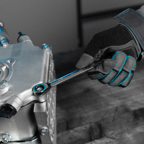 Набор ключей комбинированных с трещоткой, 8-19 мм, 7 шт, CrV Gross по ценам производителя в Москве с доставкой по всей России