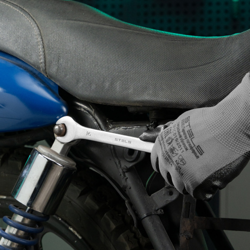 Ключ комбинированный, 16 мм, CrV, матовый хром Stels по ценам производителя в Москве с доставкой по всей России