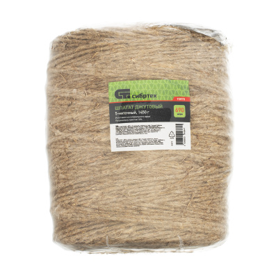 Шпагат джутовый, 2.5 мм, L 690 м, 5-ниточный, Сибртех по ценам производителя в Москве с доставкой по всей России