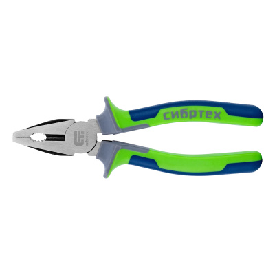 Плоскогубцы комбинированные, 200 мм, фосфатирование, трехкомпонентные рукоятки Сибртех по ценам производителя в Москве с доставкой по всей России