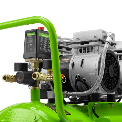 Компрессор безмаслянный малошумный МБ 2000/50, 2000 Вт, 50л, 300 л/мин Сибртех по ценам производителя в Москве с доставкой по всей России