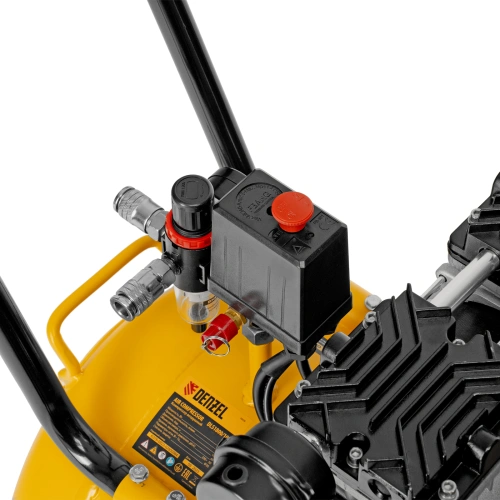 Компрессор безмасляный, малошумный DLS 1800/100,1800 Вт, 3x600, 100 л, 345 л/мин Denzel по ценам производителя в Москве с доставкой по всей России