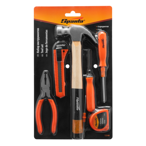 Набор инструментов бытовой, 6 предметов Sparta по ценам производителя в Москве с доставкой по всей России