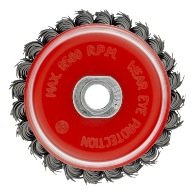 Щетка для УШМ, 100 мм, М14, "чашка", крученая проволока 0.8 мм Matrix по ценам производителя в Москве с доставкой по всей России