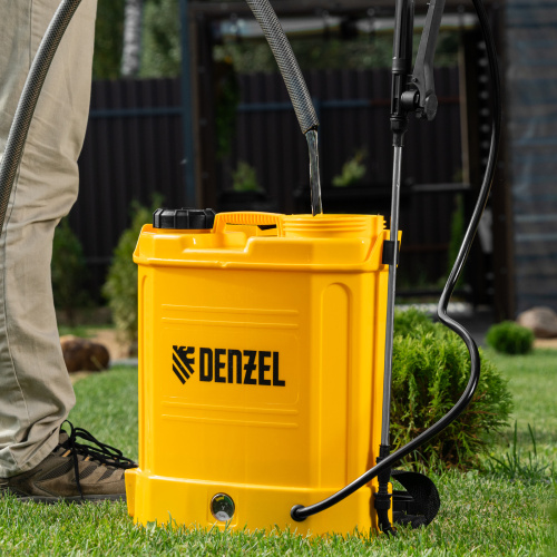 Опрыскиватель ранцевый аккумуляторный D-12LA, 12 л, 12 В, 8 Ач Denzel по ценам производителя в Москве с доставкой по всей России