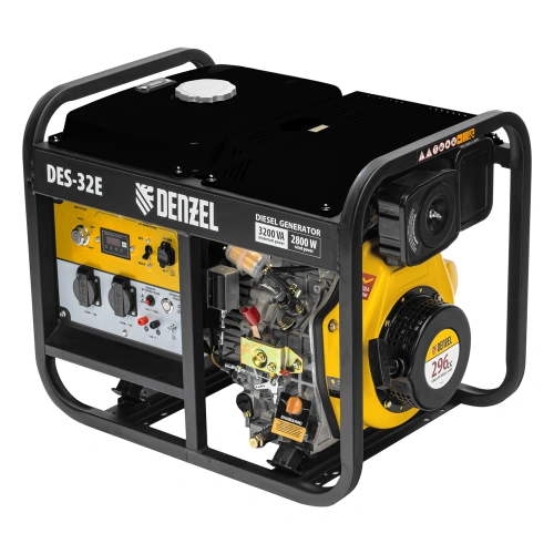 Генератор дизельный DES-32E, 3,2 кВт, 230 В, 11 л, электростартер Denzel по ценам производителя в Москве с доставкой по всей России