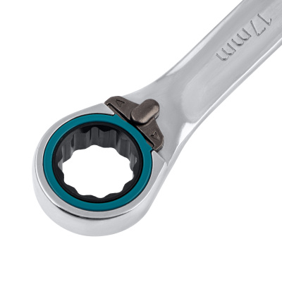 Набор ключей комбинированных с трещоткой, 8-19 мм, 7 шт, реверсивные, CrV Gross по ценам производителя в Москве с доставкой по всей России