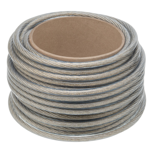 Трос металлополимерный прозрачный ПР-8.0, толщина 8.0 мм, моток 20 метров Сибртех по ценам производителя в Москве с доставкой по всей России