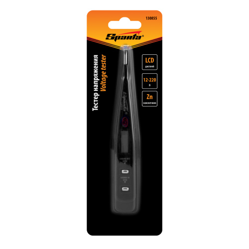 Тестер напряжения 12-220 В, жидкокристаллический дисплей с неоновой лампочкой Sparta по ценам производителя в Москве с доставкой по всей России