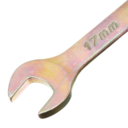 Ключ комбинированный, 17 мм, желтый цинк Сибртех по ценам производителя в Москве с доставкой по всей России