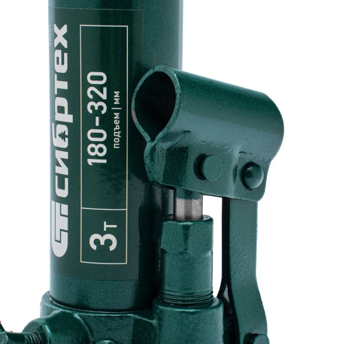 Домкрат гидравлический бутылочный, 3 т, 180-320 мм Сибртех по ценам производителя в Москве с доставкой по всей России