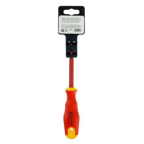 Отвертка диэлектрическая PH2 х 100 мм, CrV, до 1000 В, двухкомпонентная рукоятка Сибртех по ценам производителя в Москве с доставкой по всей России