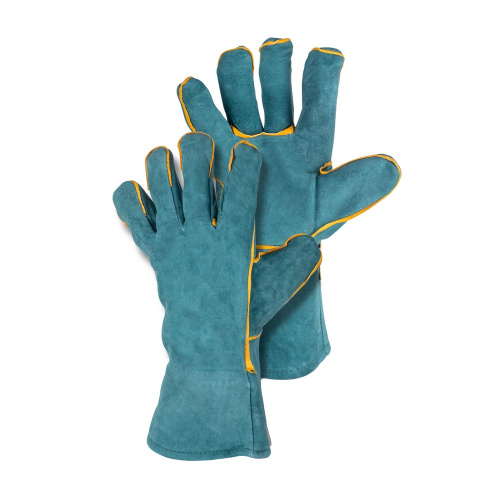 Краги спилковые зелёные (пр-во Foxweld) купить в Москве с доставкой по всей России | ProtosMarket.ru