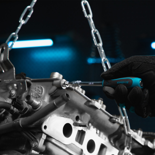 Набор инструментов, 1/4", 1/2", CrV, 120 зубьев, 76 предметов Gross по ценам производителя в Москве с доставкой по всей России