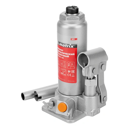 Домкрат гидравлический бутылочный, 2 т, h подъема 181-345 мм Matrix по ценам производителя в Москве с доставкой по всей России