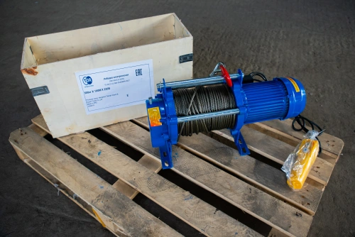 Лебедка электрическая  500 кг 100 м с канатом 220 В TOR KCD по ценам производителя в Москве с доставкой по всей России