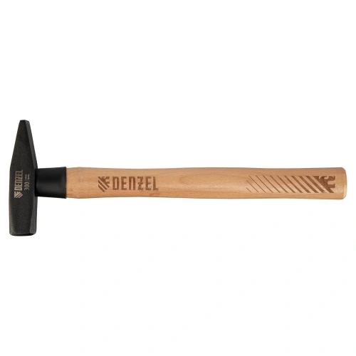 Молоток слесарный, 300 г, кованый квадратный боек, буковая рукоятка Denzel по ценам производителя в Москве с доставкой по всей России