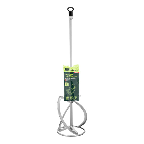 Насадка для миксера, для легких растворов, 140 х 590 мм, оцинкованная, хвостовик резьба М14 Сибртех по ценам производителя в Москве с доставкой по всей России