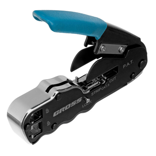 Клещи для обжима телефонных и компьютерных клемм RJ45, 8P и RJ11/12, 6P, компактный размер, CAT5 Gross по ценам производителя в Москве с доставкой по всей России