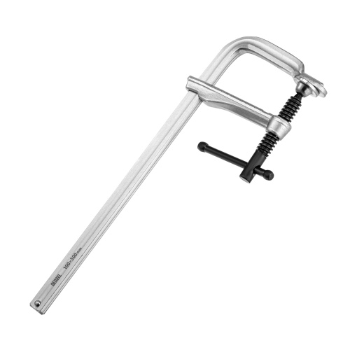 Струбцина F-образная, 100x300мм, кованая Denzel по ценам производителя в Москве с доставкой по всей России