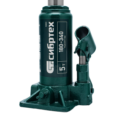 Домкрат гидравлический бутылочный, 5 т, 180-340 мм Сибртех по ценам производителя в Москве с доставкой по всей России