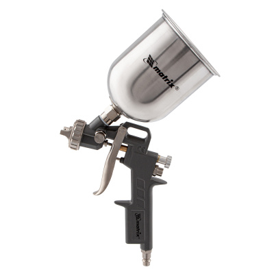 Краскораспылитель пневматический с верхним бачком V 0.6 л, сопло D 1.2, 1.5 и 1.8 мм Matrix по ценам производителя в Москве с доставкой по всей России