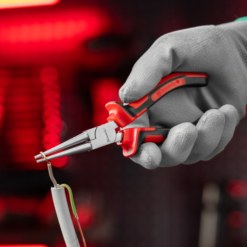 Круглогубцы Nickel, 160 мм, никелированные, двухкомпонентные рукоятки Matrix по ценам производителя в Москве с доставкой по всей России