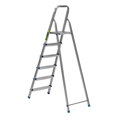 Стремянка, 6 ступеней, стальная, оцинкованная Сибртех по ценам производителя в Москве с доставкой по всей России