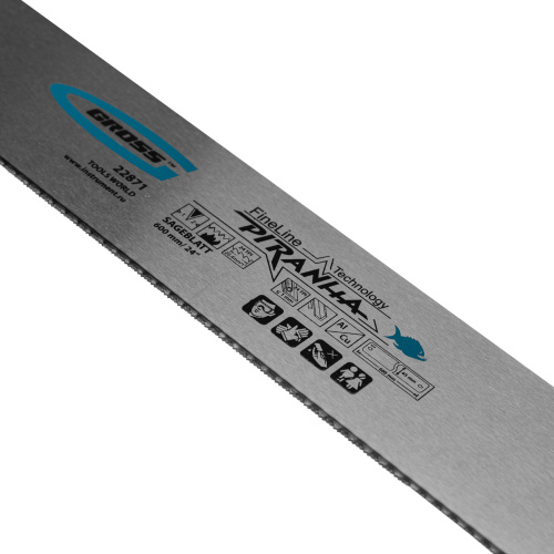 Пильное полотно для прецизионного стусла "Piranha", 600 мм, каленый зуб 2D, 24 TPI Gross по ценам производителя в Москве с доставкой по всей России