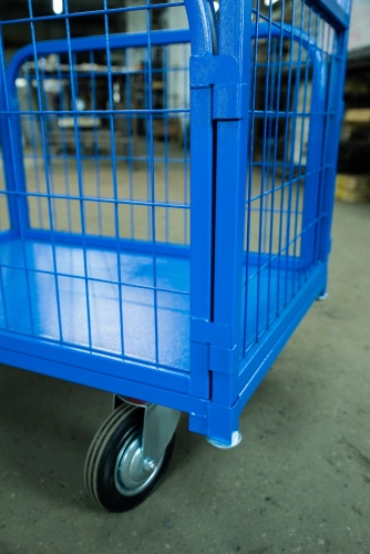 Тележка платформенная TOR ТП-2С (600х900) с бортами из сетки и двумя ручками (колеса 160 мм) по ценам производителя в Москве с доставкой по всей России