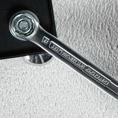 Ключ комбинированный 17 мм, CrV, холодный штамп Gross по ценам производителя в Москве с доставкой по всей России