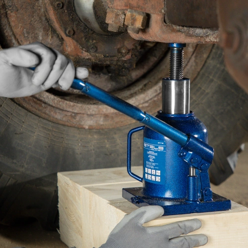 Домкрат гидравлический бутылочный телескопический, 10 т, H подъема 170-430 мм Stels по ценам производителя в Москве с доставкой по всей России