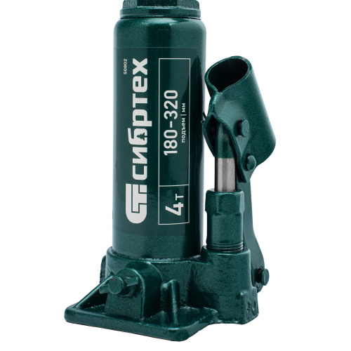 Домкрат гидравлический бутылочный, 4 т, 180-320 мм Сибртех по ценам производителя в Москве с доставкой по всей России