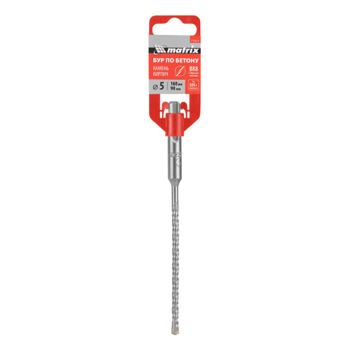 Бур по бетону, 5 x 160 мм, SDS Plus Matrix по ценам производителя в Москве с доставкой по всей России