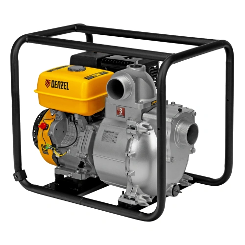 Мотопомпа бензиновая для грязной воды PX-80D, 15 л.с, 3", 1500 л/мин, глубина 8 м , напор 30 м Denzel по ценам производителя в Москве с доставкой по всей России