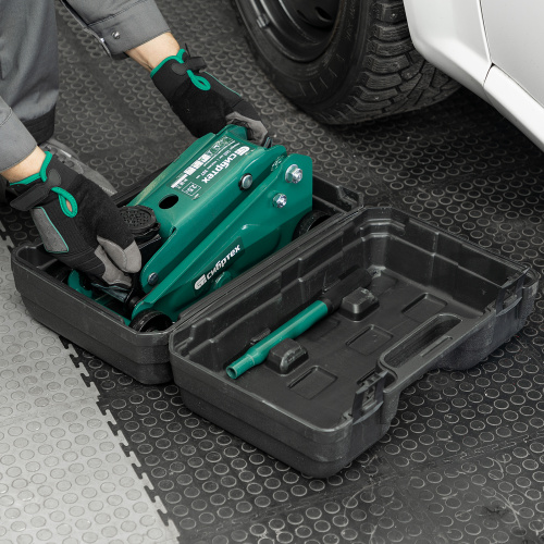 Домкрат гидравлический подкатной, 2,5 т, 148-387 мм, в пласт. кейсе Сибртех по ценам производителя в Москве с доставкой по всей России