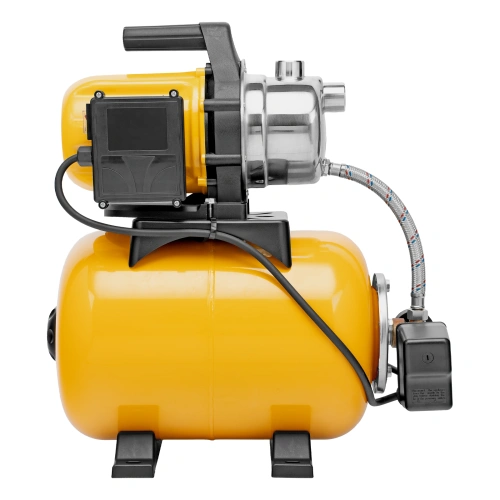 Насосная станция PS800X, 800 Вт, 3200 л/ч, ресивер 24 л, подъем 38 м, нержавейка Denzel по ценам производителя в Москве с доставкой по всей России