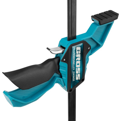 Струбцина реечная, быстрозажимная, пистолетного типа, пошаговый механизм, пластиковый корпус, 600мм Gross по ценам производителя в Москве с доставкой по всей России