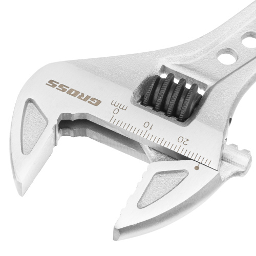 Ключ разводной, 200 мм, CrV, двухкомпонентная ручка Gross по ценам производителя в Москве с доставкой по всей России