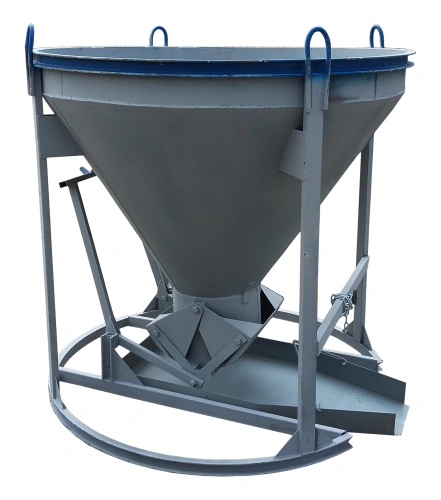 Бадья для бетона «Рюмка» 1,0 (БН-1,0), с лотком 600х1250 мм усиленная по ценам производителя в Москве с доставкой по всей России