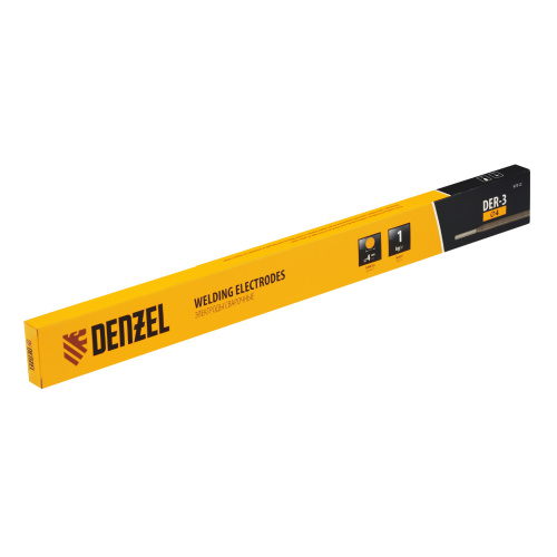 Электроды DER-3, диам. 4 мм, 1 кг, рутиловое покрытие Denzel по ценам производителя в Москве с доставкой по всей России