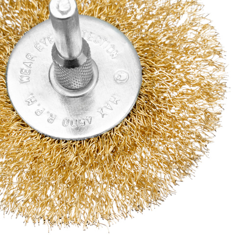 Набор щеток для дрели, 3 шт, 3 плоские, 50-63-75 мм, со шпильками, металлические Matrix по ценам производителя в Москве с доставкой по всей России