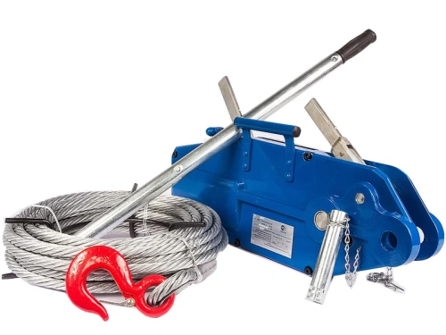Лебедка рычажная тросовая TOR МТМ 1600 1,6 т L=20м (стальной корпус) по ценам производителя в Москве с доставкой по всей России